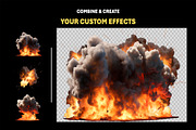 140+ Cutout Bomb Explosions Effects, an Object Graphic by Mikel Blazgad (Thumbnail 6 of 9)