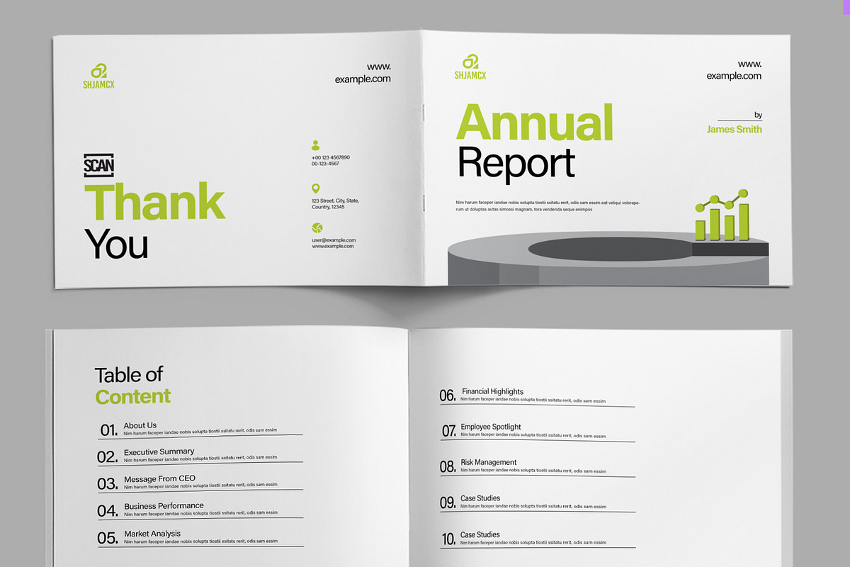 Creative Annual Report Design, a Brochure Template by ContestDesign (Photo 2 of 5)