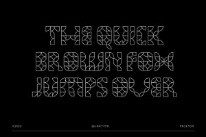 Fecktor - Modern Art Deco Font