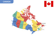 Detailed map of Canada, an Illustration by Vector Shop (Thumbnail 2 of 5)