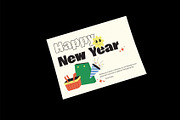 Playful New Year Greeting Card, a Card Template by Neermana (Thumbnail 3 of 4)