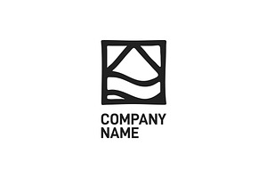 Vintage Hipster Mountain Sea Ocean, a Branding & Logo Template by yanuart