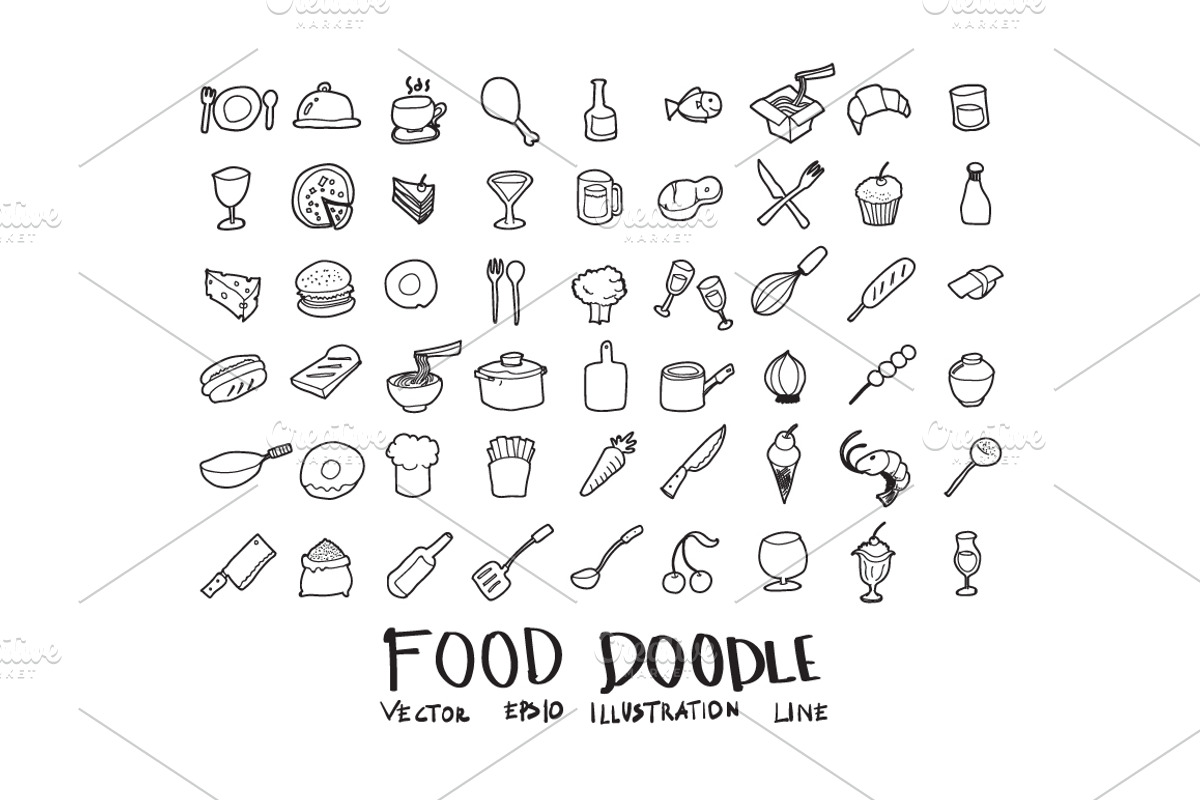 4700 Hand Drawn doodle Icons, an Outline Icon by TKDoodle (Photo 23 of 64)