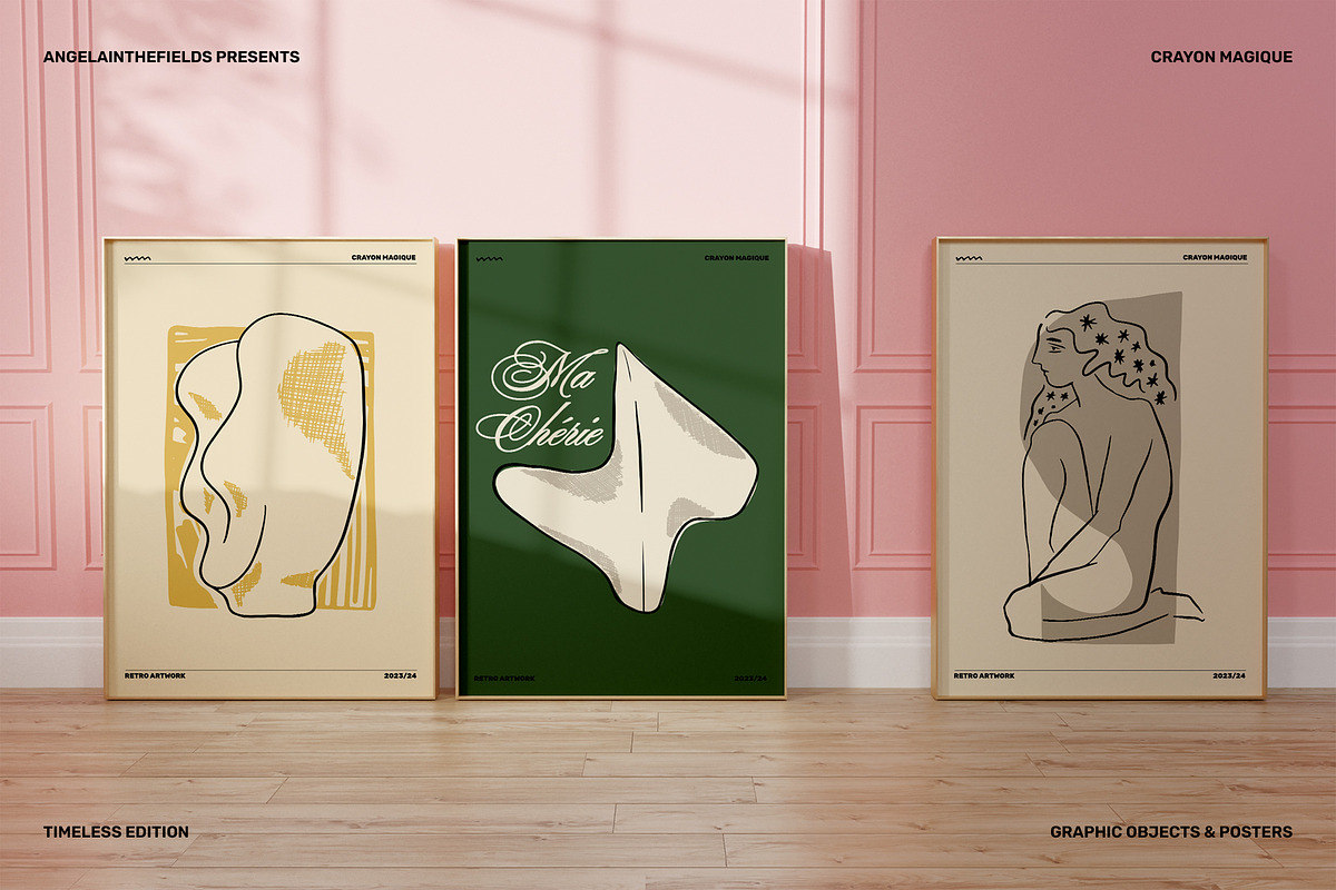 200+ Retro Modern Doodle Art, a Decorative Illustration by angelainthefields (Photo 17 of 21)