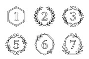 Bundles Set Floral Wedding Icons, an Outline Icon by adenpinkstore (Thumbnail 7 of 44)