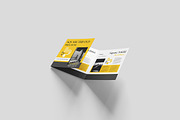 Square Trifold Brochure Mockup PSD, an Advertising Mockup by Indah (Thumbnail 4 of 6)