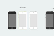 Flat mobile, tablet & desktop mockup, an iPhone Mockup by Jamie Peak (Thumbnail 2 of 5)