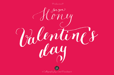 Valentine´s calligraphy
