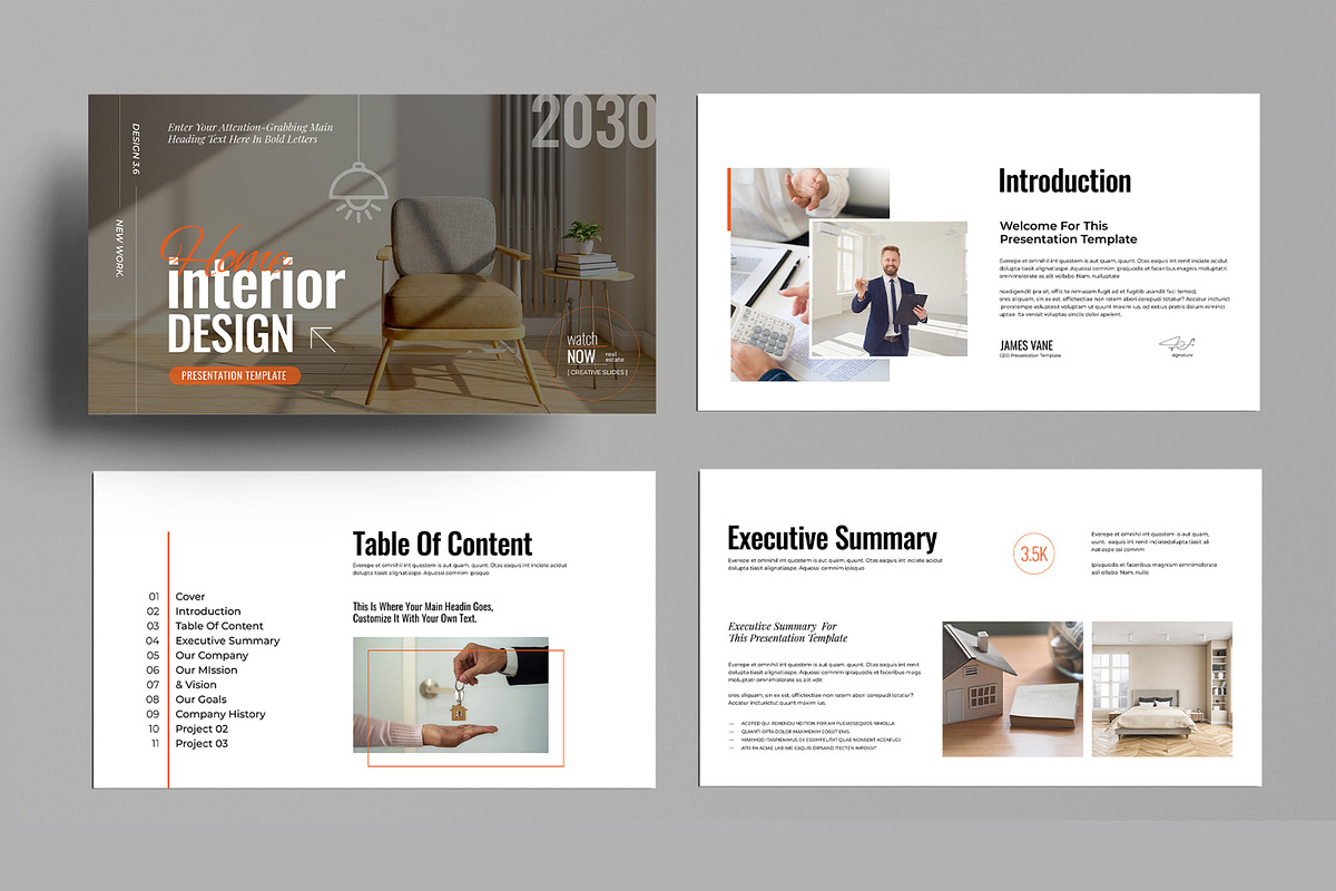 Interior Design Presentation, a Presentation Template by MightyDesign (Photo 2 of 8)