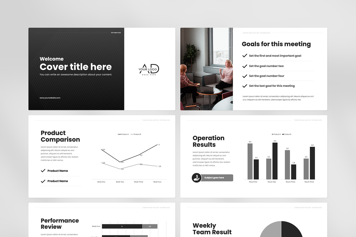 Modern Powerpoint Template, a Presentation Template by Modo Design Studio (Photo 4 of 10)