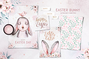 Easter bunny watercor collection, an Animal Illustration by Peace ART (Thumbnail 2 of 13)