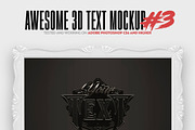 Awesome 3D Text Mockup Bundle, a Mockup by Amorjesu.com (Thumbnail 4 of 21)