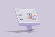 iMac Desktop Mockup Bundles, a Mac Mockup by Graphic Aesthetic (Thumbnail 11 of 22)