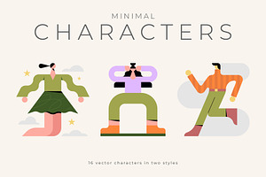 Minimal Character Set, a Person Illustration by Léo Alexandre