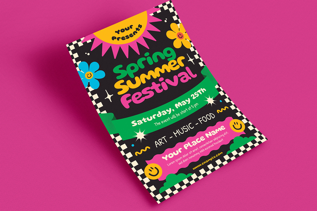 Spring Summer Festival Event Flyer, a Flyer Template by Guuver (Photo 3 of 3)