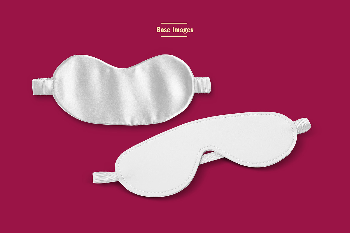 Soothing Sleeping Mask Mockup Set, an Advertising Mockup by Designertale (Photo 6 of 6)