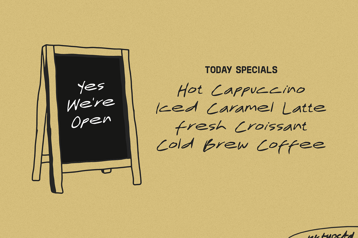 Editorial Draft - Hand Drawn Font, a Handwritten Font by Yktypstd (Photo 7 of 9)