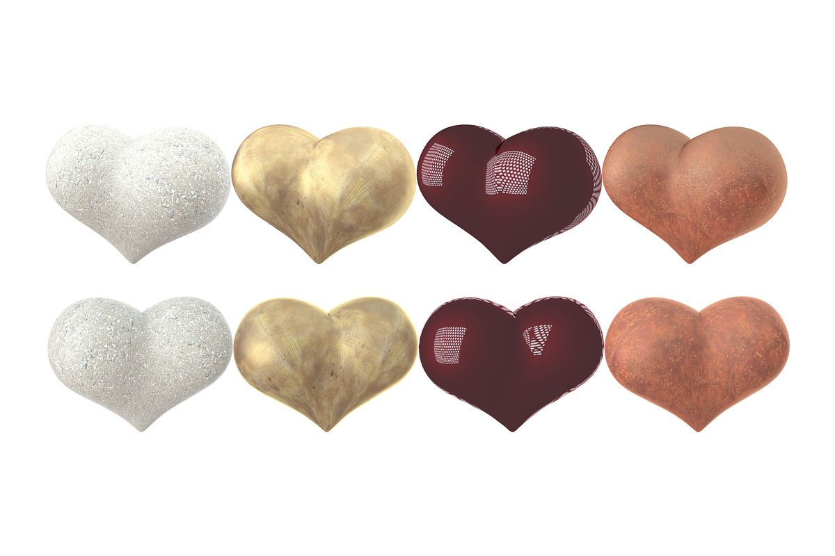Valentine's Hearts, 38 3D ills, a Templates & Theme by Grivina's shop (Photo 3 of 6)