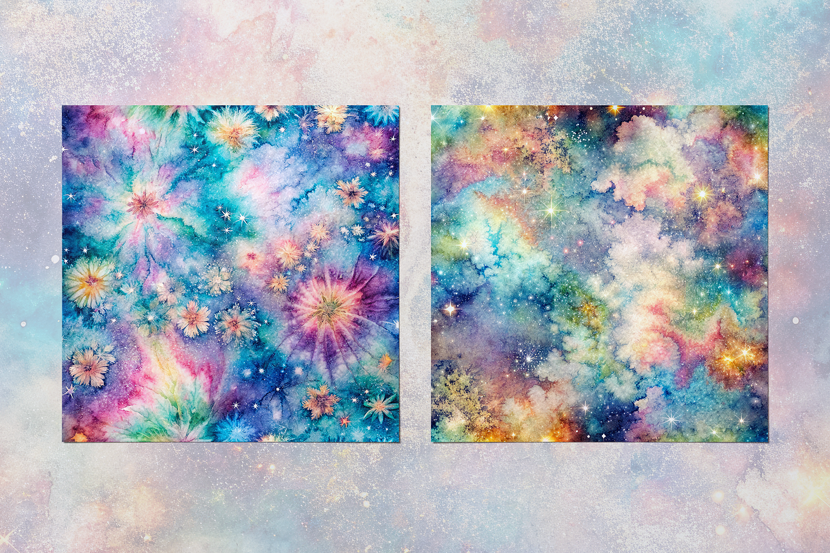 Distressed Fantasy Seamless Patterns