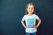 Kids T-Shirt Mock-Up Vol 3, a Shirt Mockup by Freeman Studio (Thumbnail 9 of 12)