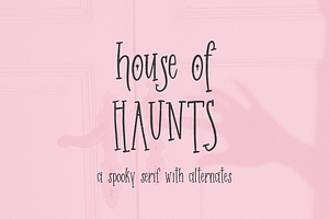 House of Haunts Serif Font