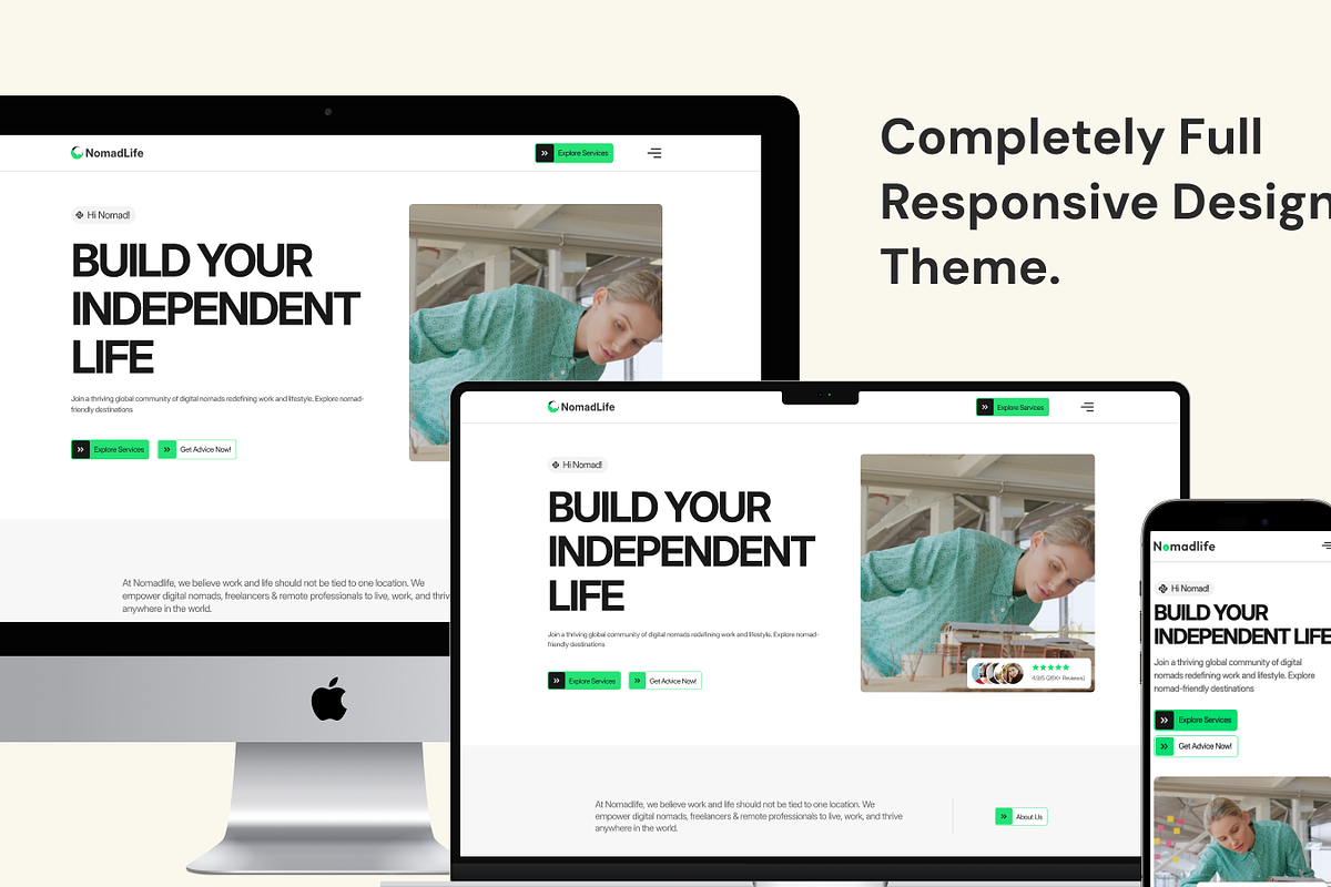 Nomadlife - Nomad Services Template, a HTML Template by TNCFlow (Photo 2 of 5)