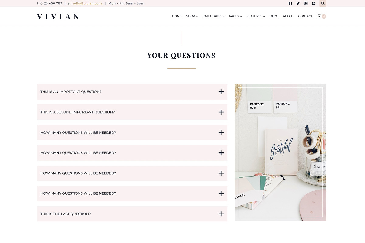 Vivian - WordPress Kadence Theme, a WordPress Template by StylishDesignMe (Photo 10 of 13)
