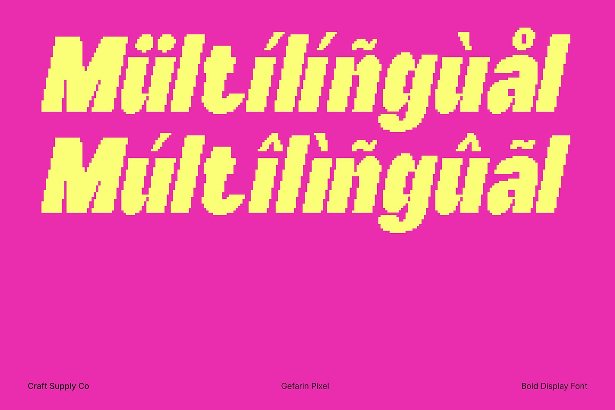 Gefarin Pixel, a Sans Serif Font by Craft Supply Co. (Photo 5 of 8)