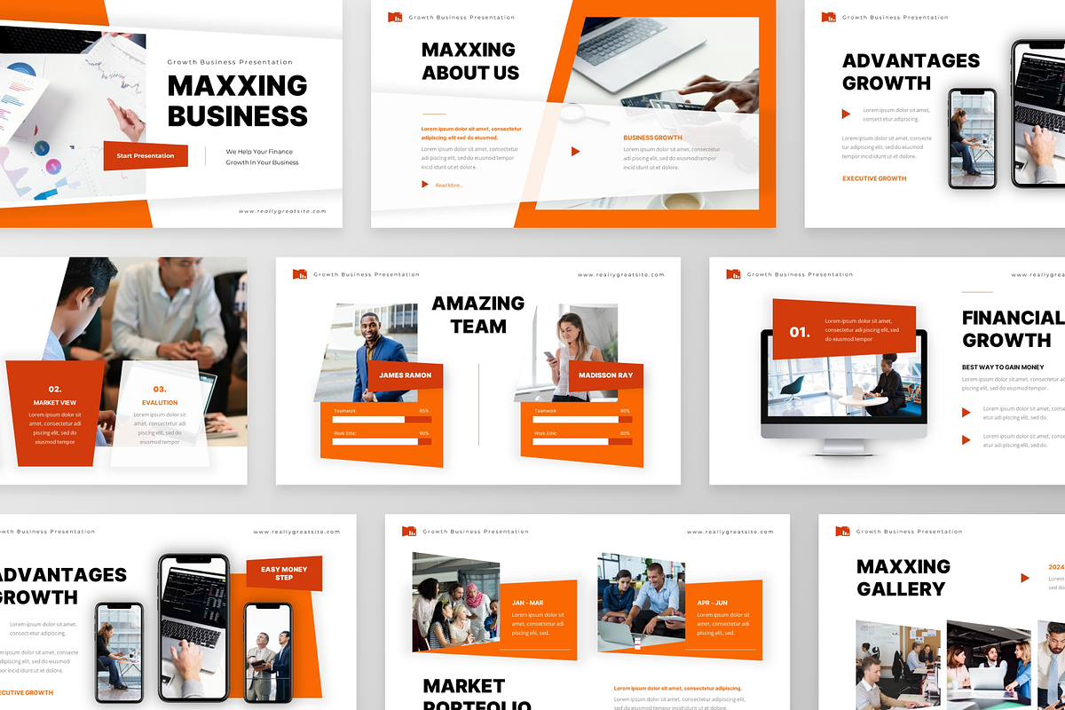 Maxxing - Growth Google Slide, a Presentation Template by GraphauseProject (Photo 2 of 6)