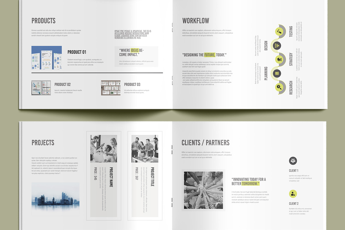 Business Company Profile Brochure, a Brochure Template by MightyDesign (Photo 5 of 9)