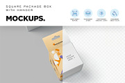 Square Hanging Box Mockups, a Packaging Mockup by megostudi0 (Thumbnail 4 of 7)