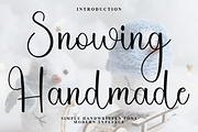 Snowing Handmade, a Handwritten Font by FreshTypeINK (Thumbnail 1 of 8)