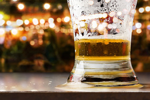 Half Empty Beer Glass at Night Bar, a Food & Drink Photo by Davizro's Market
