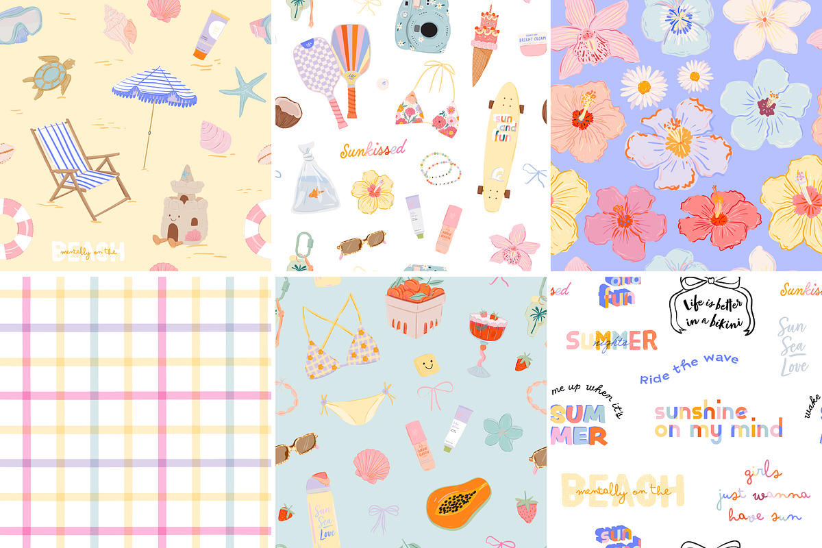 Trendy Summer Girl Clipart & Quotes, a Seasonal Illustration by Ruslana Lubenets (Photo 15 of 16)