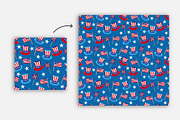 Seamless American Party Patterns, a Pattern Graphic by Iryna Denysova (Thumbnail 3 of 13)