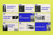 Cream Blue Minimalist Portfolio PPT, a Presentation Template by graphicook (Thumbnail 6 of 8)