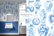 Chinese porcelain, a Pattern Graphic by Kate Demyanovska (Thumbnail 6 of 18)