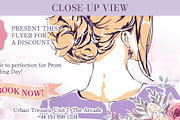 Hair Styling Promo Flyer PSD, a Marketing Template by Elena Naumchenkova (Thumbnail 3 of 3)
