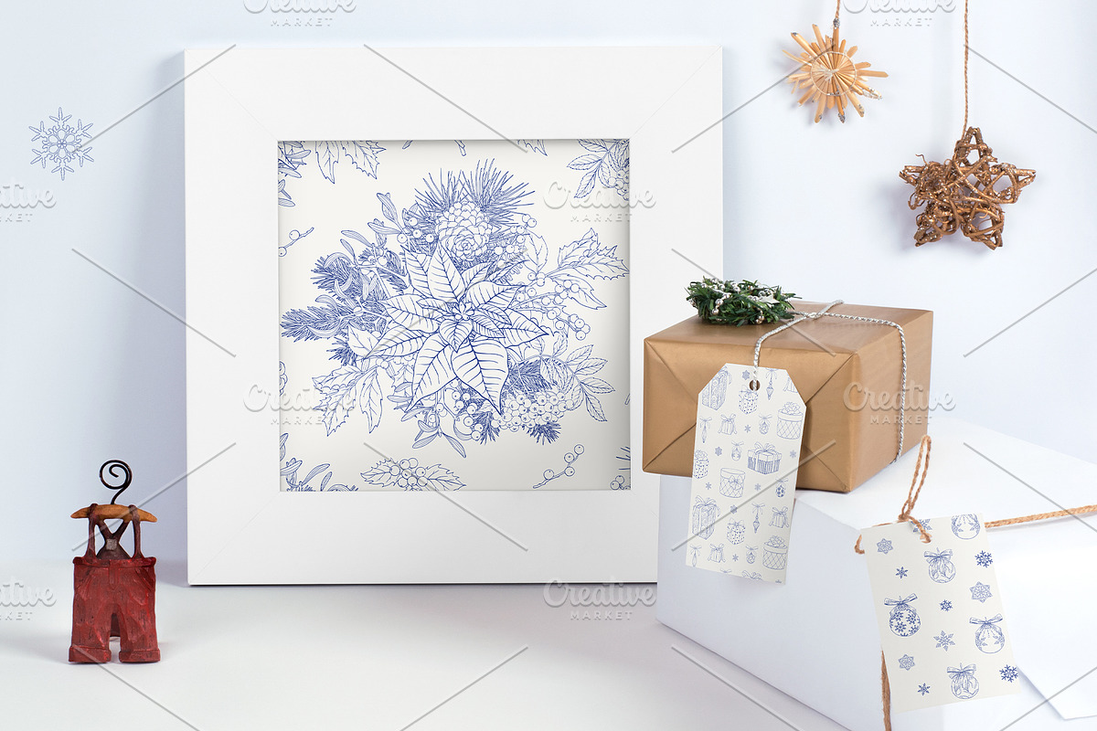 Christmas patterns Vector set Toile, a Pattern Graphic by ON_lineart_store (Photo 5 of 10)