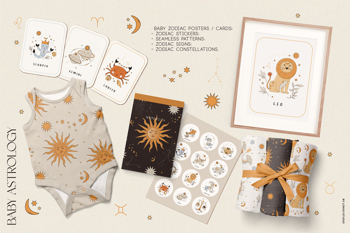 Baby Astrology. Zodiac collection, an Animal Illustration by lokko studio (Photo 2 of 10)