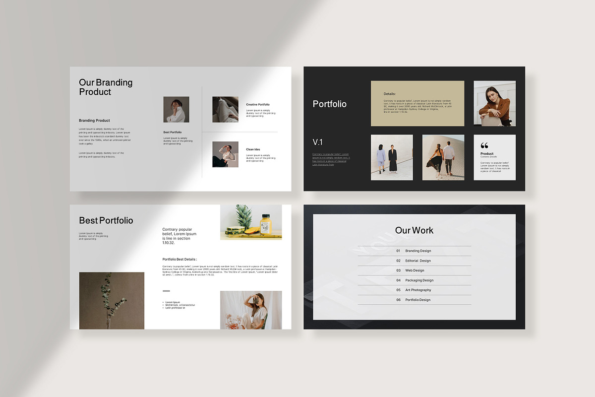 Brand Portfolio PowerPoint Template preview 4