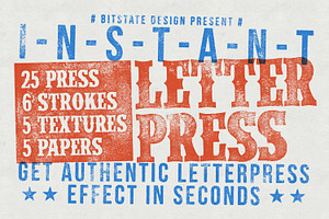 Instant Letterpress - PSD Template