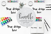 Watercolor Mockups, a Product Mockup by Ale Estrada (Thumbnail 1 of 5)