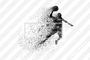 Basketball player NBA from particles, a Person Illustration by Matrosovv (Thumbnail 2 of 2)