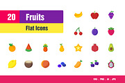 Fruits Icons, an Outline Icon by Sooodesign (Thumbnail 1 of 2)