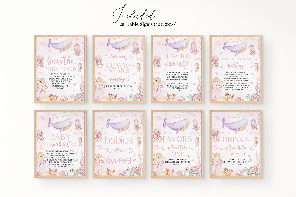 Sea You Soon Baby Shower Games, a Card Template by Digital_Mind (Photo 3 of 6)
