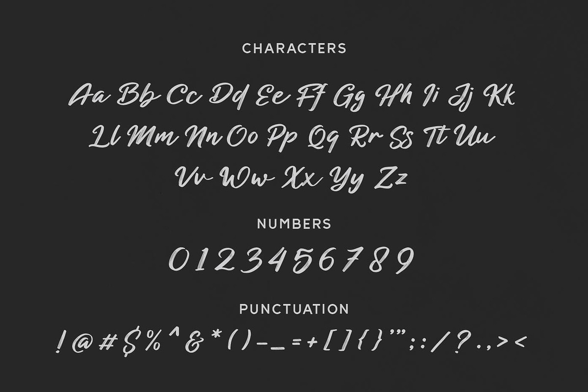 Blackened - Brush Script Typeface, a Script Font by Patria Ari (P4tcreativa) (Photo 8 of 10)