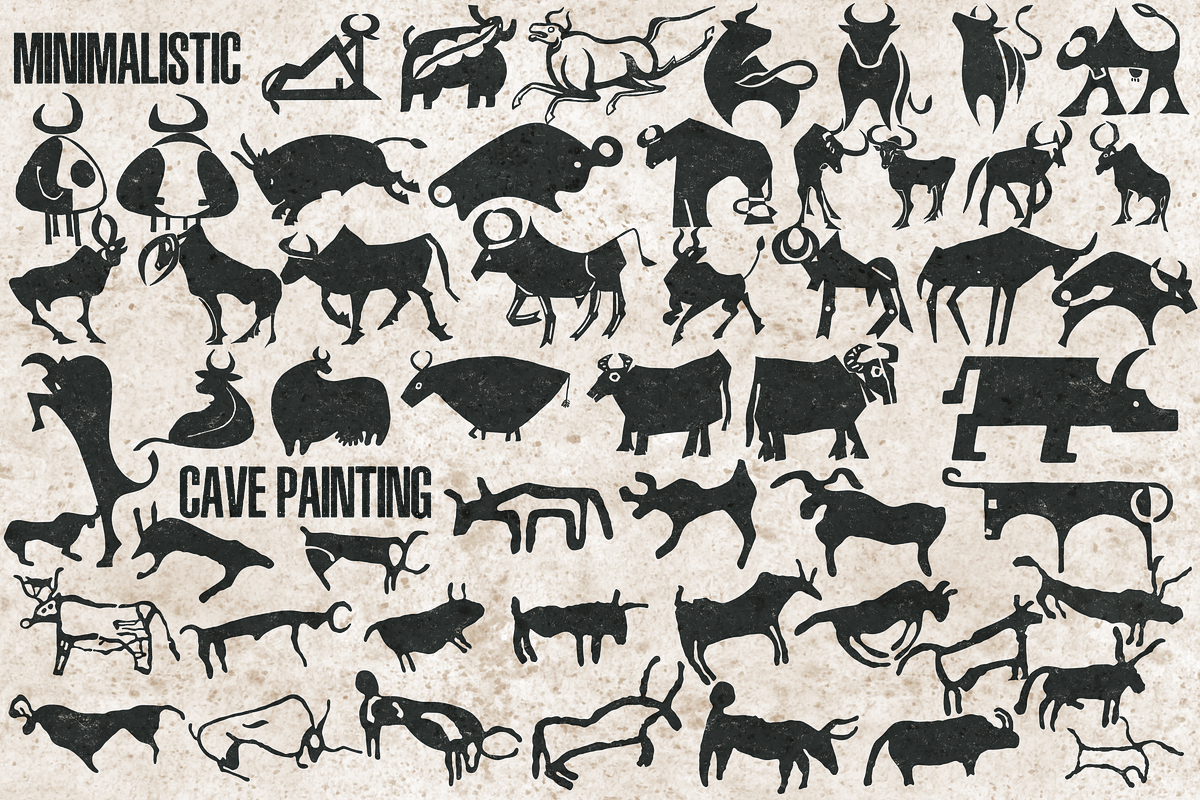 Bull image stamps for Procreate, a Brush Add-On by TheWhiteCatLab (Photo 6 of 6)