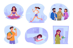 Life balance. Concept illustrations, a Person Illustration by Onyx