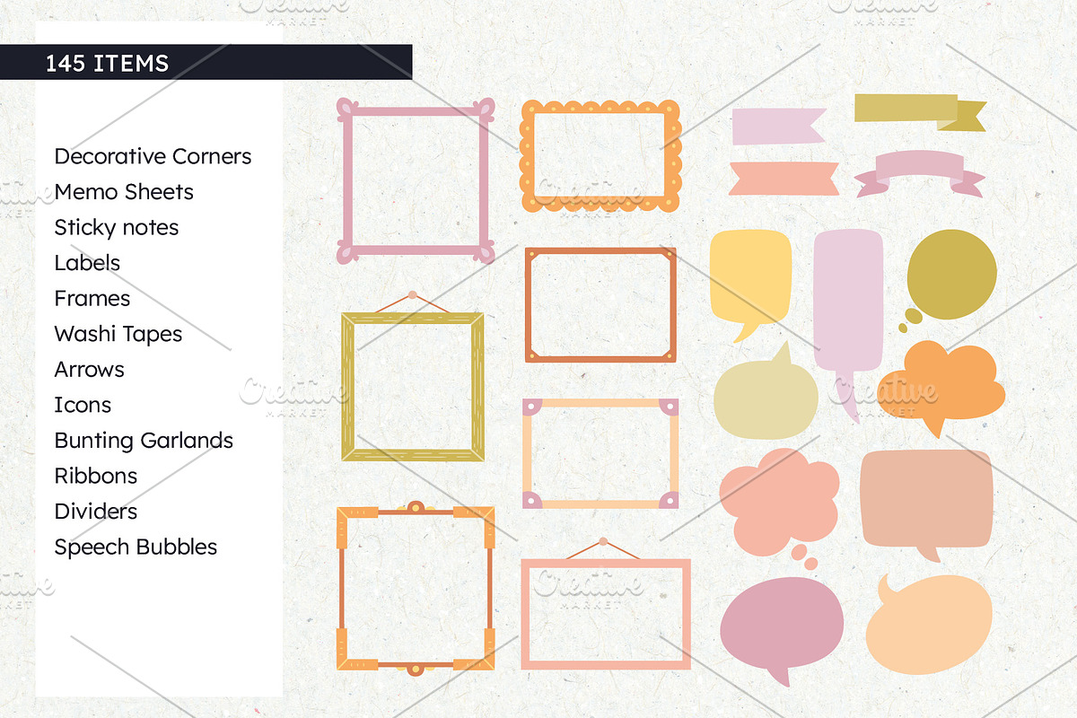 Stationery Set For Digital Planners, a Decorative Illustration by insemar (Photo 4 of 7)
